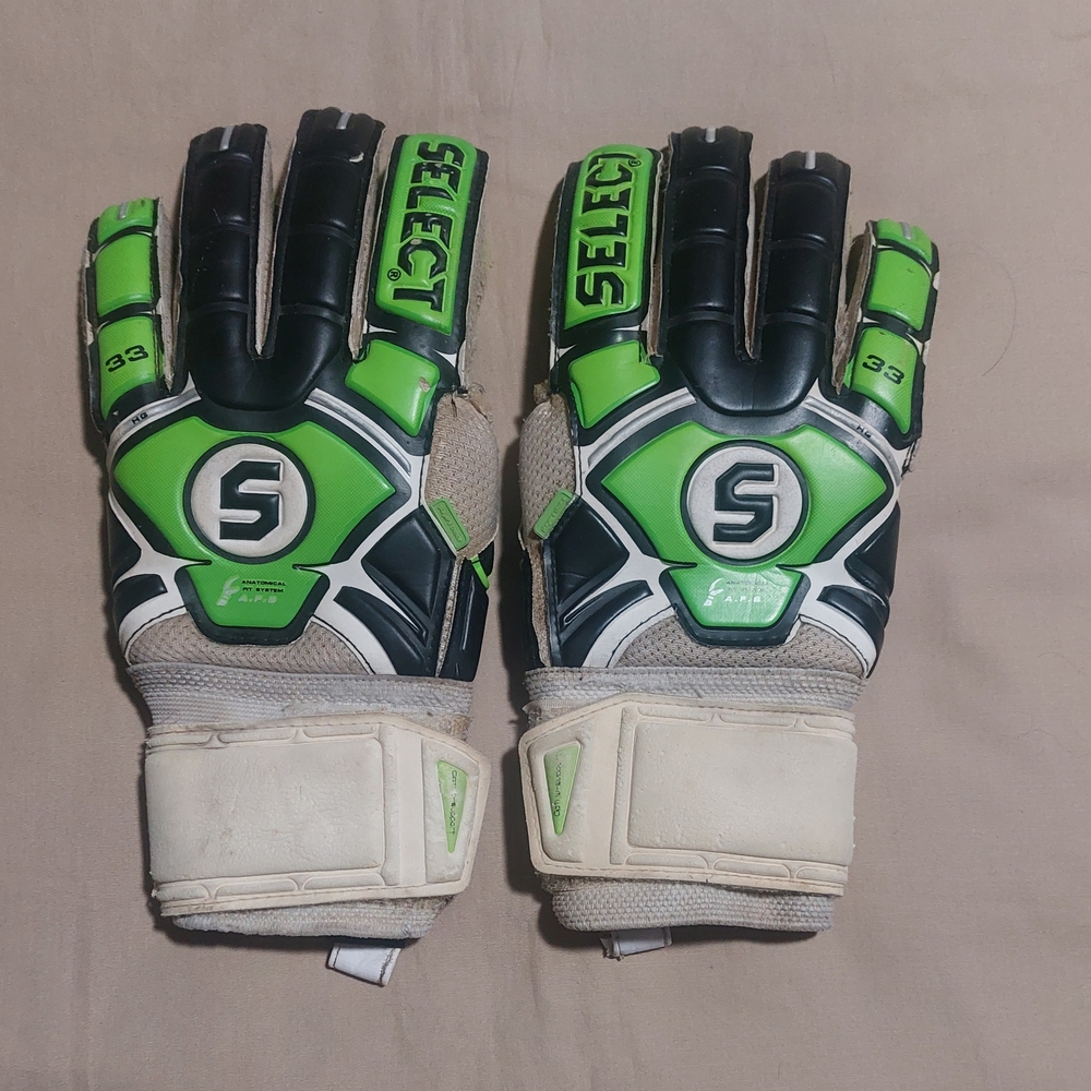 Select 33 Flex Control Goalkeeper Gloves With Built-in Finger Splints, Size 8